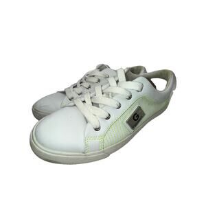 Size 7 - Men’s G By Guess Los Angeles Shoes / White w/ Neon Green Accents